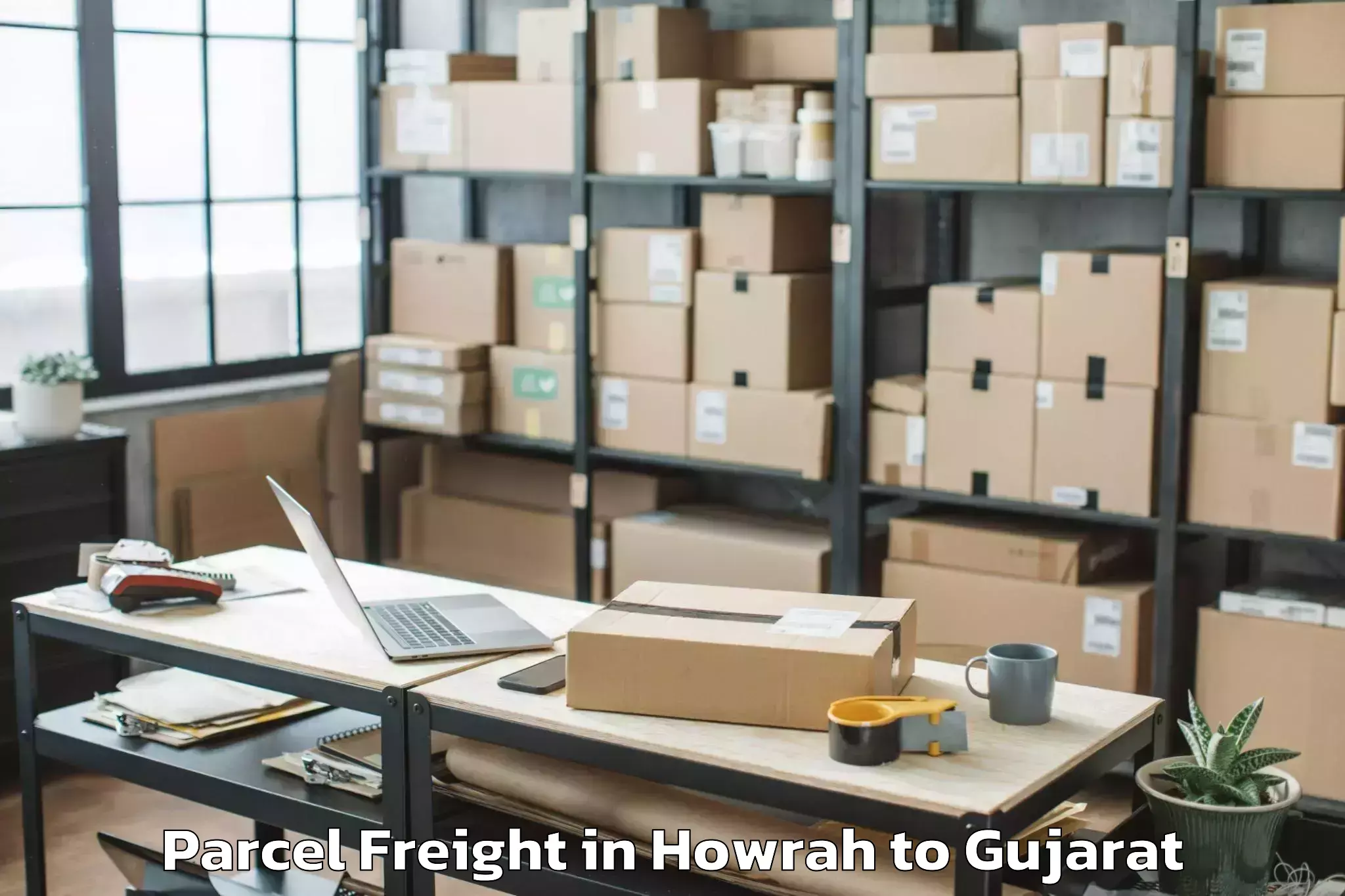 Discover Howrah to Dhrangadhra Parcel Freight